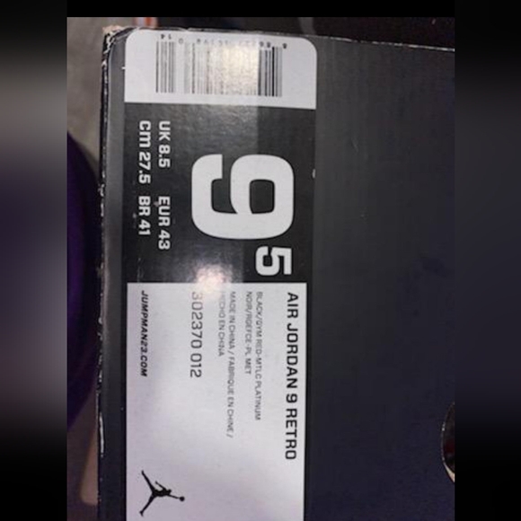 Nike air Jordan 9 retro Johnny Kilroys MINT in box - Picture 6 of 6